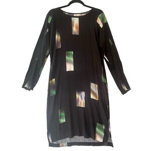 ELK Australia Maxi Dress Straight Sheath Geometric Large